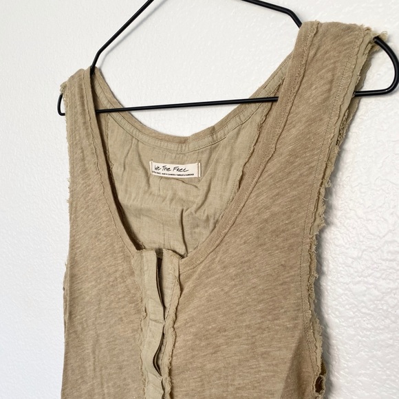 Free People Vacay Linen Blend Tank Top - Picture 6 of 9